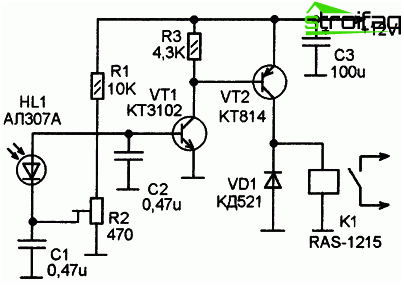 Circuit de relais photo