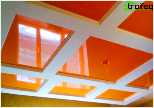 La conception des plafonds tendus dans la cuisine est variée