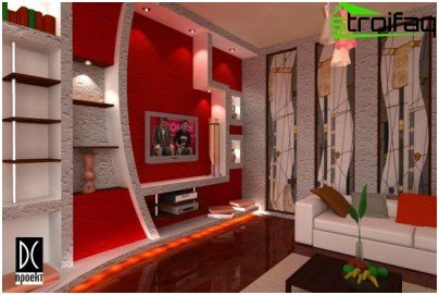 Exemple de conception d'étagère de cloison sèche Exemple de conception d'étagère de cloison sèche