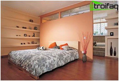 Étagères en placoplâtre dans la chambre Étagères en placoplâtre dans la chambre