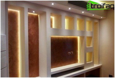 Un exemple de conception d'étagères avec rétro-éclairage Un exemple de conception d'étagères avec rétro-éclairage