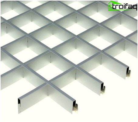 Plafond tramé en blocs prêts Plafond raster