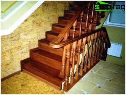 Escaliers en béton de bois