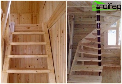 Coulée d'escalier en béton: coffrage à vis