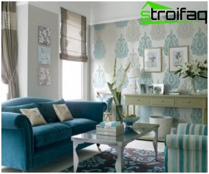 Papier peint pour le salon Tapisser les murs du salon