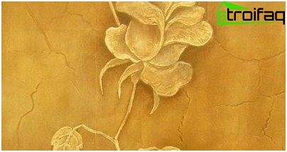 Plâtre texturé artistique