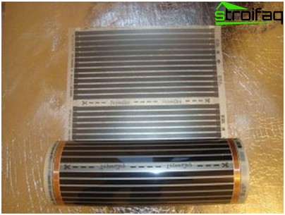 Chauffage au sol infrarouge dans la salle de bain Plancher de film