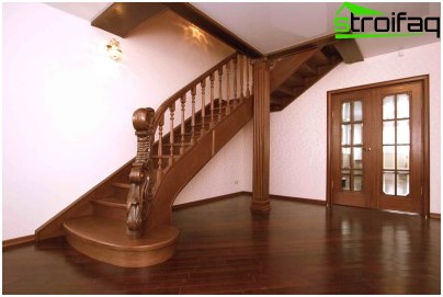 Escalier en bois sur corde Escalier en bois sur corde