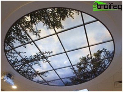 Plafond tendu avec impression photo