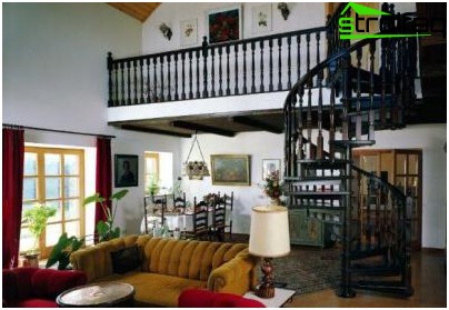 Escalier en colimaçon en métal