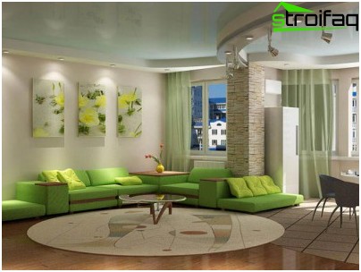 Nous créons des zones fonctionnelles dans le salon