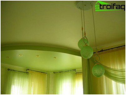 Plafond tendu satiné