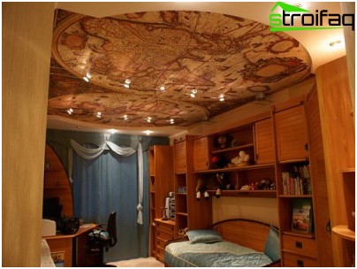 Plafond tendu avec impression photo