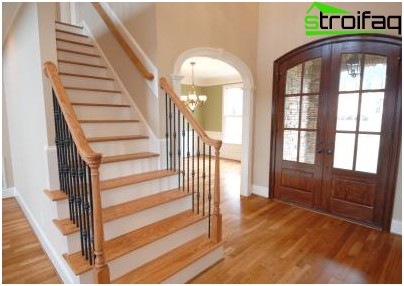 Vue du garde-corps correctement installé