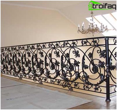 Garde-corps forgé classique