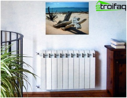 Radiateur bimétallique à l'intérieur de l'appartement