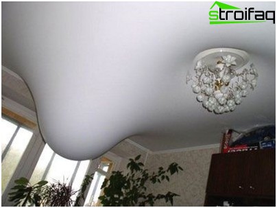 Comment éliminer les conséquences du golfe d'un plafond tendu