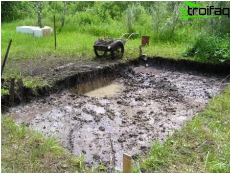 Préparation d'une fosse de fondation pour une fondation flottante