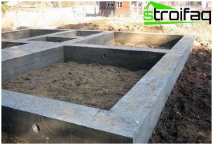 Fondation de bande monolithique