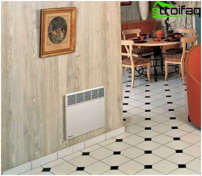 Radiateur électrique à l'intérieur