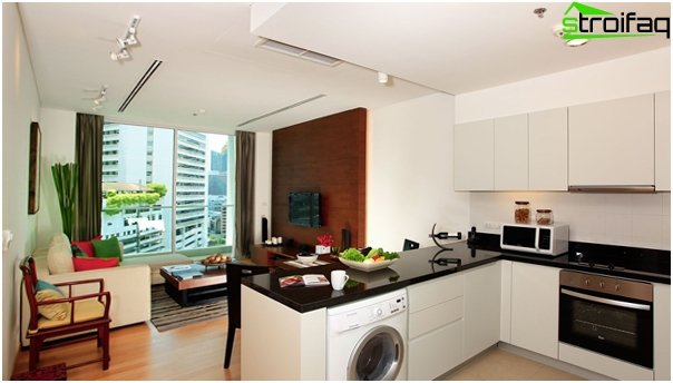 Cuisine combinée avec salon - 05 Cuisine combinée avec salon - 05