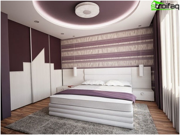 Design de plafond dans la chambre