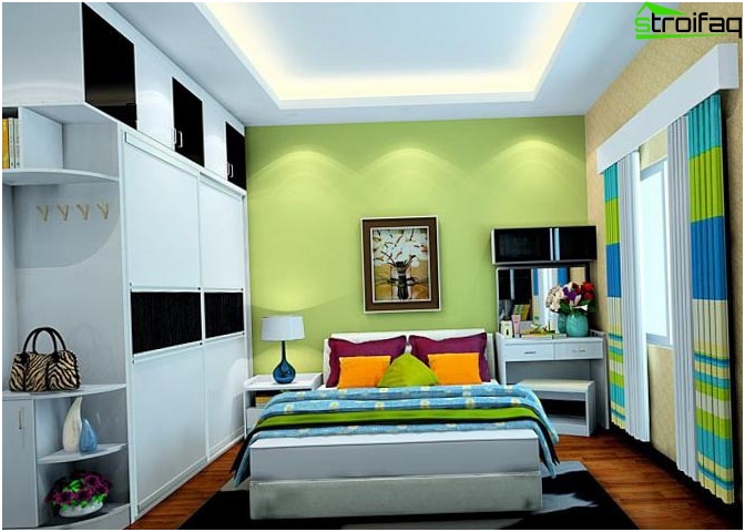 Design de plafond dans la chambre