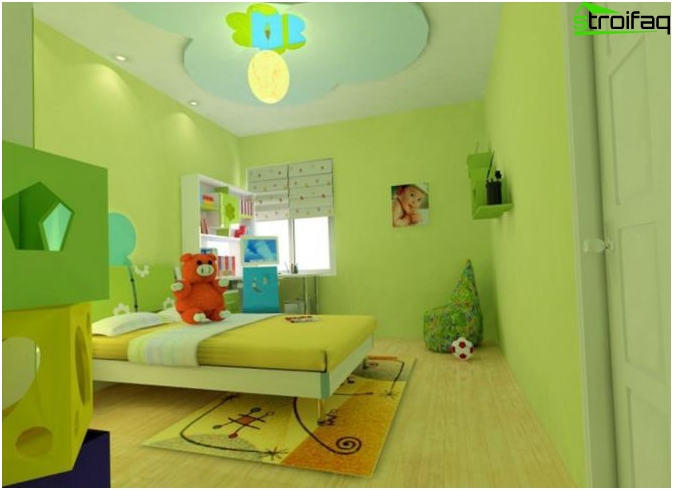 Chambre d'enfant design au plafond