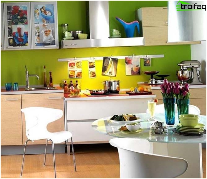 Papier peint vert pour la cuisine Papier peint vert pour la cuisine