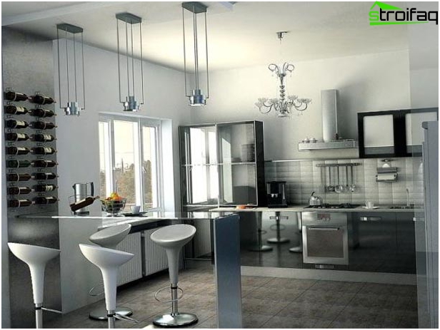 Papier peint gris pour la cuisine Papier peint gris pour la cuisine