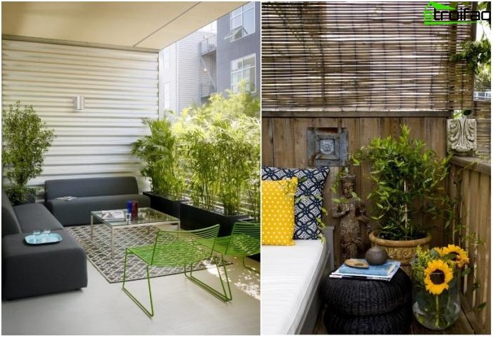 Meubles dans la conception du balcon Meubles dans la conception du balcon