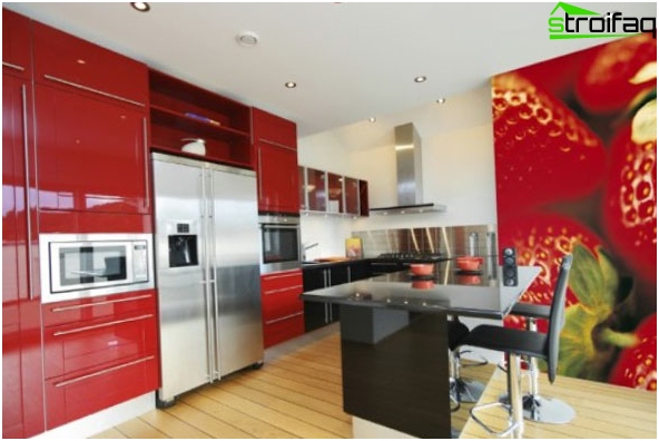 Papier peint combiné pour la cuisine Papier peint combiné pour la cuisine