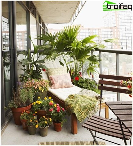Beau jardin sur le balcon Beau jardin sur le balcon