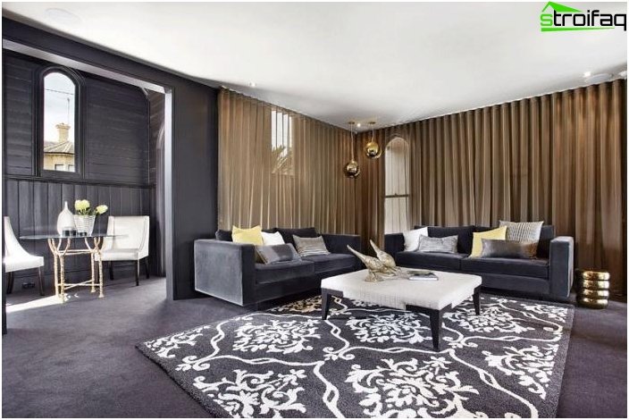 Rideaux design pour le hall, la cuisine et la chambre