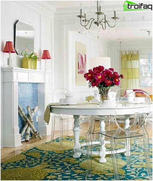 Table à manger dans le salon 5