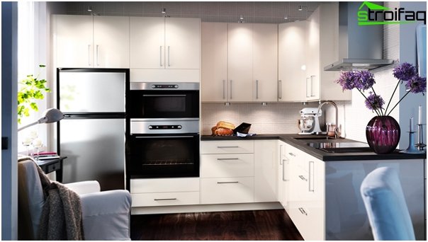 Meubles de cuisine d'Ikea ​​(blanc) - 3