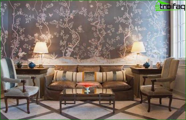 Papier peint design pour la salle