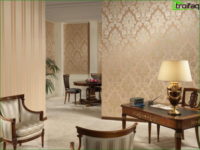 Conception de papier peint photo pour la salle