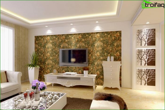 Conception de papier peint photo pour la salle