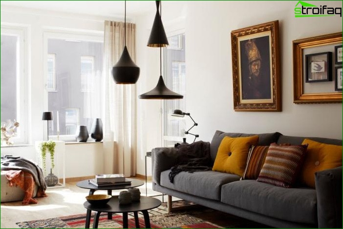 Conception de plafond de salon