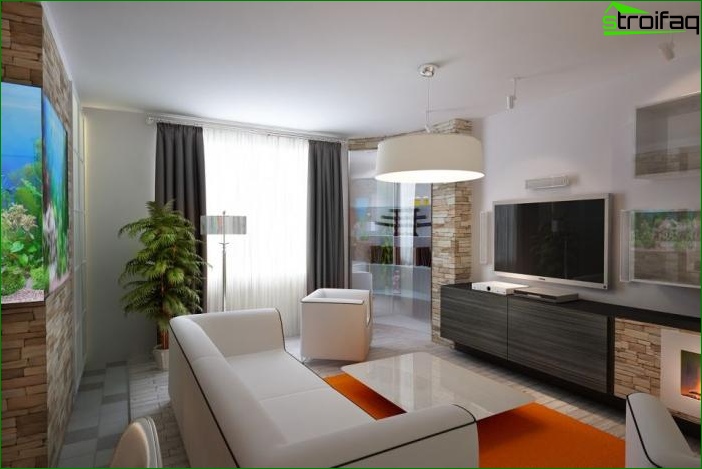 Salon photo design 16 m2 m