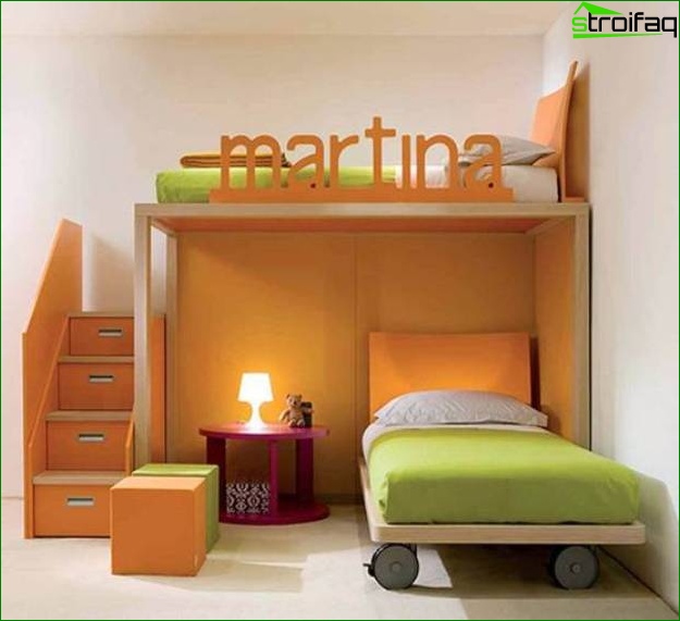 Conception photo d'une chambre d'enfant pour une fille 2