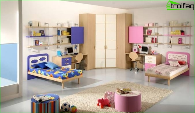 Conception de chambre pour garçon et fille 3