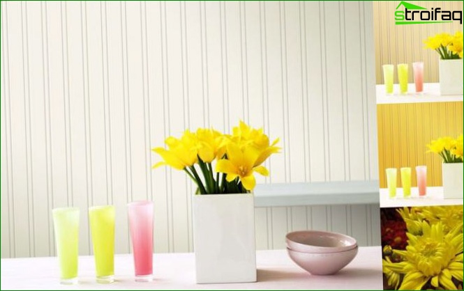 Papier peint à peindre pour le salon