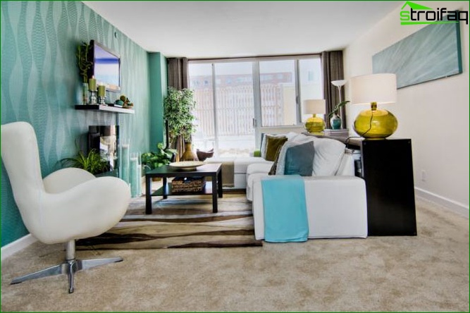 Papier peint photo à peindre dans le salon