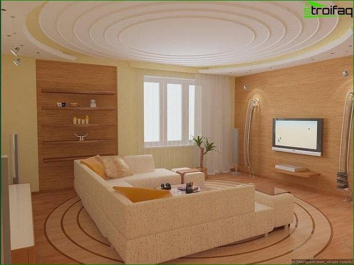 Photo des plafonds en placoplâtre