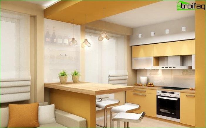 Conception de plafonds en plaques de plâtre pour la cuisine