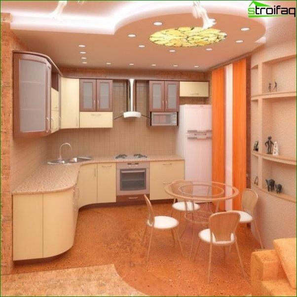 Plafond design petite cuisine