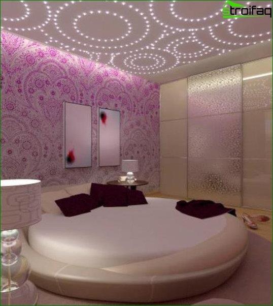 Conception de plafond de chambre étroite