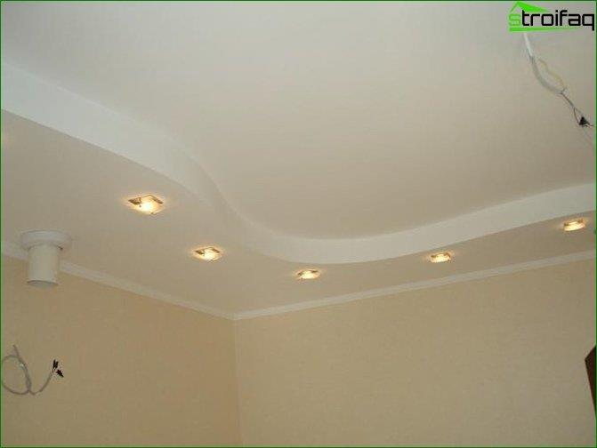 Photo d'un plafond en plaques de plâtre